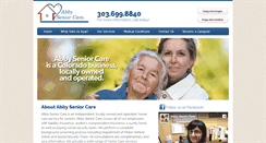 Desktop Screenshot of abbyseniorcare.com